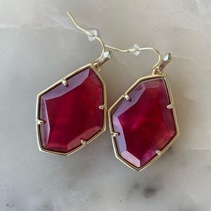 Kendra Scott Red Statement Earrings